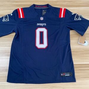 😍Christian Gonzalez Navy Vapor Stitched Jersey😘